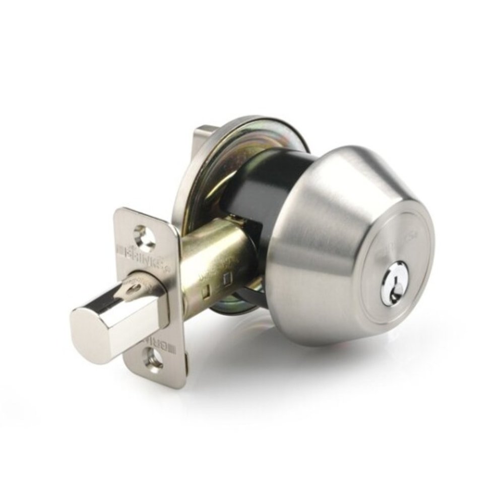 Brinks Max Security Single Cylinder Deadbolt Stainless Steel 2717-130